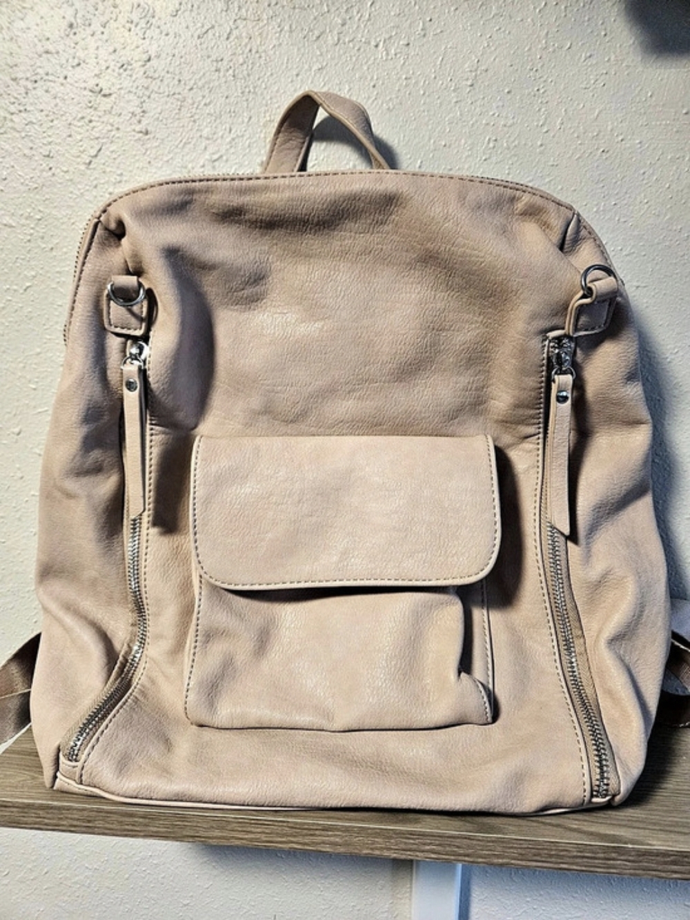 Brown Convertible Backpack
